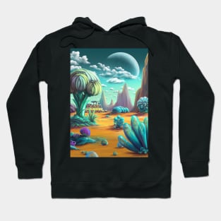 Alien World Landscape 2 Hoodie